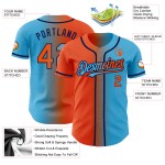 Baseball Authentic Gradient Sky Custom Fashion Jersey Blau Orange-Marineblau Baseball Authentic Gradient Sky Custom Fashion Jersey Blau Orange-Marineblau