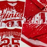 Art Red Splatter 3D Jersey Tropfendes Weiß Authentisches individuelles Muster Baseball-Design Art Red Splatter 3D Jersey Tropfendes Weiß Authentisches individuelles Muster Baseball-Design