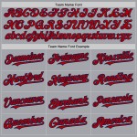 Authentisches Jersey Nadelstreifen Marine Rot Baseball Custom Grau Authentisches Jersey Nadelstreifen Marine Rot Baseball Custom Grau