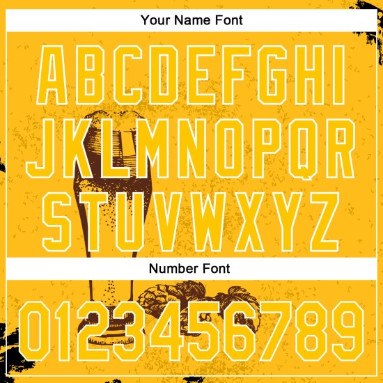 Muster Gelb Authentic Jersey Bier 3D Design Weiß Custom Festival Baseball Muster Gelb Authentic Jersey Bier 3D Design Weiß Custom Festival Baseball