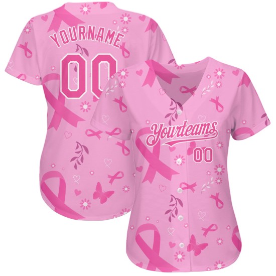 Jersey Pflege Frauen Rosa Authentische Brust Monat Weiß Krebs Baseball Bewusstsein 3D Unterstützung Gesundheit Rosa Custom Band Jersey Pflege Frauen Rosa Authentische Brust Monat Weiß Krebs Baseball Bewusstsein 3D Unterstützung Gesundheit Rosa Custom Band