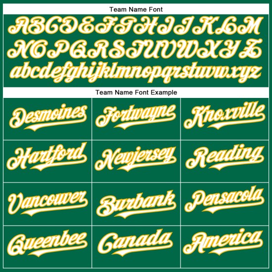 Benutzerdefiniertes Baseball Weiß-Gold Kelly Authentic Trikot Grün Benutzerdefiniertes Baseball Weiß-Gold Kelly Authentic Trikot Grün