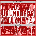 Art Red Splatter 3D Jersey Tropfendes Weiß Authentisches individuelles Muster Baseball-Design Art Red Splatter 3D Jersey Tropfendes Weiß Authentisches individuelles Muster Baseball-Design