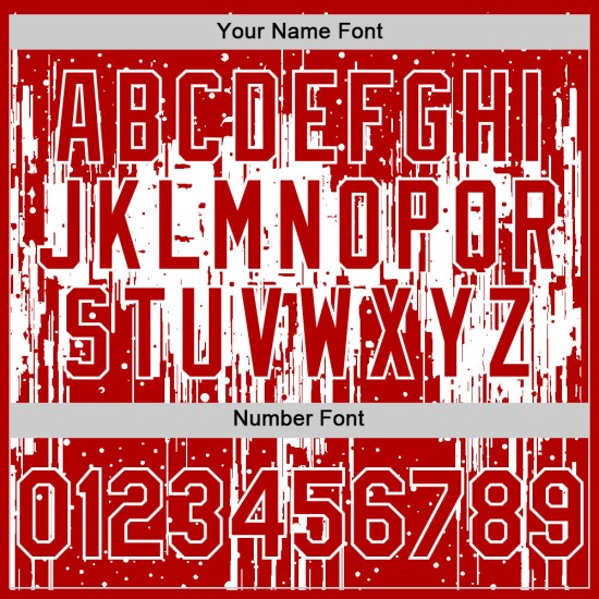 Art Red Splatter 3D Jersey Tropfendes Weiß Authentisches individuelles Muster Baseball-Design Art Red Splatter 3D Jersey Tropfendes Weiß Authentisches individuelles Muster Baseball-Design