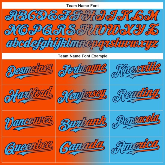 Baseball Authentic Gradient Sky Custom Fashion Jersey Blau Orange-Marineblau Baseball Authentic Gradient Sky Custom Fashion Jersey Blau Orange-Marineblau