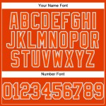 Baseball Authentic Jersey Weiß-Grau Custom Orange Baseball Authentic Jersey Weiß-Grau Custom Orange