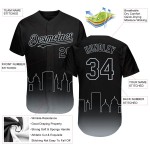 Authentische Baseball Schwarz Fade Edition Oakland 3D Mode Silber Custom Jersey City Authentische Baseball Schwarz Fade Edition Oakland 3D Mode Silber Custom Jersey City