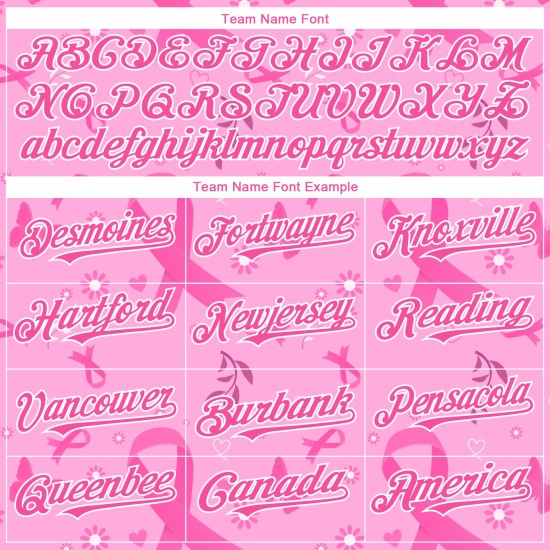 Jersey Pflege Frauen Rosa Authentische Brust Monat Weiß Krebs Baseball Bewusstsein 3D Unterstützung Gesundheit Rosa Custom Band Jersey Pflege Frauen Rosa Authentische Brust Monat Weiß Krebs Baseball Bewusstsein 3D Unterstützung Gesundheit Rosa Custom Band