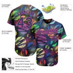 Halbton Custom Navy Zickzack Authentisches Design Jersey 3D Muster Rosa Stil Baseball Abstrakte Kreise Halbton Custom Navy Zickzack Authentisches Design Jersey 3D Muster Rosa Stil Baseball Abstrakte Kreise