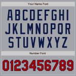 Authentisches Jersey Nadelstreifen Marine Rot Baseball Custom Grau Authentisches Jersey Nadelstreifen Marine Rot Baseball Custom Grau