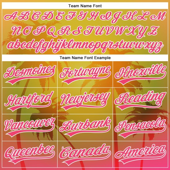 Bäume Design Gold Muster 3D Baseball Neon Authentic Hawaii Rosa-Weiß Palm Custom Jersey Bäume Design Gold Muster 3D Baseball Neon Authentic Hawaii Rosa-Weiß Palm Custom Jersey
