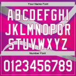 Abstrakte Lila 3D Custom Design Weiß-Hot Baseball Rosa Authentische Sport Jersey Muster Abstrakte Lila 3D Custom Design Weiß-Hot Baseball Rosa Authentische Sport Jersey Muster