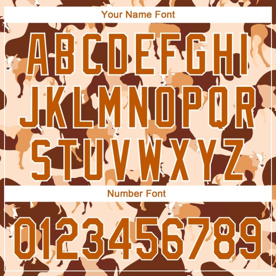 Texas Baseball Muster Design Jersey Ox 3D Custom Creme Orange-Weiß Authentic Texas Baseball Muster Design Jersey Ox 3D Custom Creme Orange-Weiß Authentic