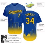 Gelb-Schwarze Ausgabe Authentic 3D Custom Fade City Jersey Fashion San Baseball Royal Francisco Gelb-Schwarze Ausgabe Authentic 3D Custom Fade City Jersey Fashion San Baseball Royal Francisco