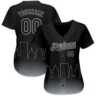 Authentische Baseball Schwarz Fade Edition Oakland 3D Mode Silber Custom Jersey City Authentische Baseball Schwarz Fade Edition Oakland 3D Mode Silber Custom Jersey City