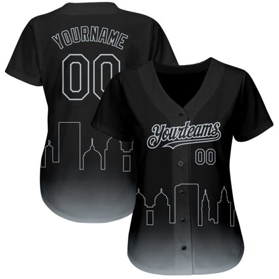 Authentische Baseball Schwarz Fade Edition Oakland 3D Mode Silber Custom Jersey City Authentische Baseball Schwarz Fade Edition Oakland 3D Mode Silber Custom Jersey City
