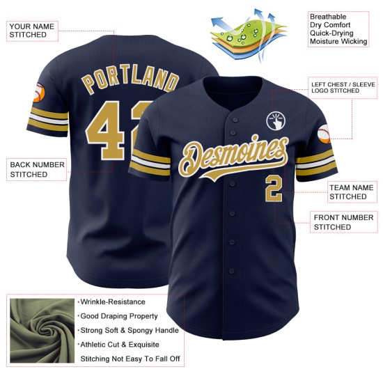 Authentisches Baseball-Trikot in Gold-Weiß, individuell gestaltet von Old Navy Authentisches Baseball-Trikot in Gold-Weiß, individuell gestaltet von Old Navy