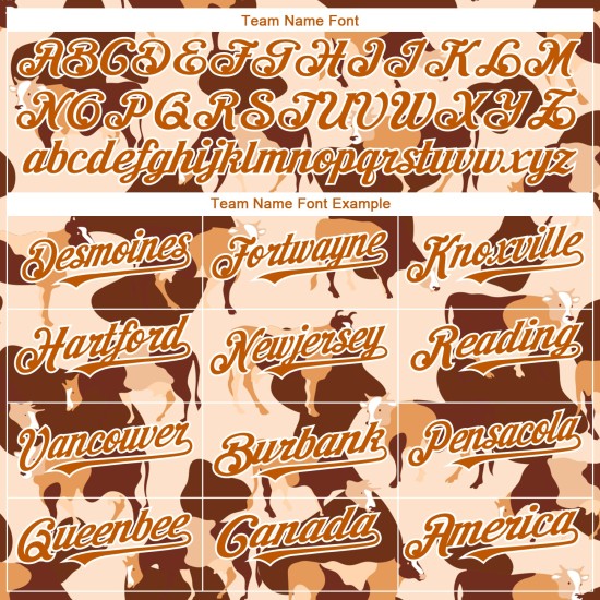 Texas Baseball Muster Design Jersey Ox 3D Custom Creme Orange-Weiß Authentic Texas Baseball Muster Design Jersey Ox 3D Custom Creme Orange-Weiß Authentic
