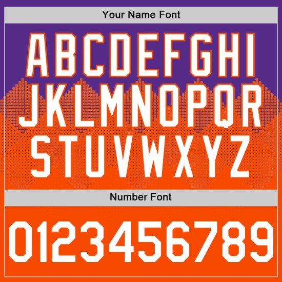 Authentisches Design Square Gradient Custom Baseball Lila Muster Jersey Weiß-Orange 3D Formen Authentisches Design Square Gradient Custom Baseball Lila Muster Jersey Weiß-Orange 3D Formen