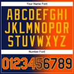 Jersey Authentic Fashion Baseball Orange-Gold Custom Navy Gradient Jersey Authentic Fashion Baseball Orange-Gold Custom Navy Gradient