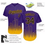 Fade Jersey Schwarz-Gold Baseball Lila Los Authentic Angeles Fashion 3D Custom Edition City Fade Jersey Schwarz-Gold Baseball Lila Los Authentic Angeles Fashion 3D Custom Edition City