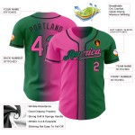 Grün Authentic Custom Kelly Gradient Fashion Jersey Pink-Schwarz Baseball Grün Authentic Custom Kelly Gradient Fashion Jersey Pink-Schwarz Baseball