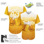 Jersey Muster Design Baseball International 3D Weiß Bier Authentische Custom Tag Gelb Jersey Muster Design Baseball International 3D Weiß Bier Authentische Custom Tag Gelb