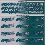 Baseball Custom Jersey Teal Gradient Authentic Fashion Grau-Marineblau Baseball Custom Jersey Teal Gradient Authentic Fashion Grau-Marineblau