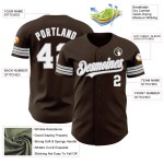 Baseball Brown Custom Authentic Jersey Weiß-Grau Baseball Brown Custom Authentic Jersey Weiß-Grau