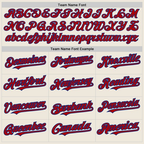Jersey Custom Cream Baseball Nadelstreifen Authentic Schwarz Rot-Royal Jersey Custom Cream Baseball Nadelstreifen Authentic Schwarz Rot-Royal