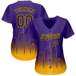 Fade Jersey Schwarz-Gold Baseball Lila Los Authentic Angeles Fashion 3D Custom Edition City Fade Jersey Schwarz-Gold Baseball Lila Los Authentic Angeles Fashion 3D Custom Edition City