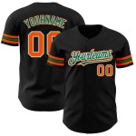Grün Schwarz Custom Orange-Kelly Baseball Jersey Authentic Grün Schwarz Custom Orange-Kelly Baseball Jersey Authentic