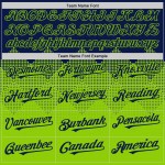 Authentisches quadratisches Marinegrün Neon Farbverlauf Jersey Formen Muster Baseball 3D Design Custom Authentisches quadratisches Marinegrün Neon Farbverlauf Jersey Formen Muster Baseball 3D Design Custom