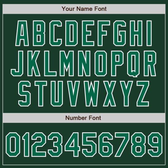 Custom Shapes Baseball Grün-Weiß Farben Authentic 3 Jersey Arm Kelly Green Custom Shapes Baseball Grün-Weiß Farben Authentic 3 Jersey Arm Kelly Green