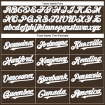 Baseball Brown Custom Authentic Jersey Weiß-Grau Baseball Brown Custom Authentic Jersey Weiß-Grau