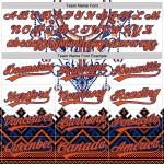 Benutzerdefiniertes Muster Jersey Baseball Traditionelles weißes afrikanisches ethnisches 3D-authentisches Design im orange-königlichen Stil Benutzerdefiniertes Muster Jersey Baseball Traditionelles weißes afrikanisches ethnisches 3D-authentisches Design im orange-königlichen Stil