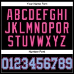 Schwarz Hell Authentisches Blau-Pink Baseball Custom Jersey Schwarz Hell Authentisches Blau-Pink Baseball Custom Jersey