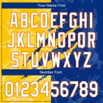 Authentisches Jersey Graffiti Weiß Scratch 3D Gelb-Orange Custom Royal Muster Baseball Authentisches Jersey Graffiti Weiß Scratch 3D Gelb-Orange Custom Royal Muster Baseball