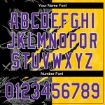 Purple Scratch Custom Baseball 3D Graffiti Authentic Muster Gelb-Schwarz Jersey Purple Scratch Custom Baseball 3D Graffiti Authentic Muster Gelb-Schwarz Jersey