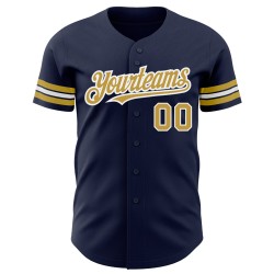 Authentisches Baseball-Trikot in Gold-Weiß, individuell gestaltet von Old Navy