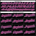 Schwarz Hell Authentisches Blau-Pink Baseball Custom Jersey Schwarz Hell Authentisches Blau-Pink Baseball Custom Jersey