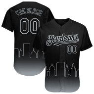 Authentische Baseball Schwarz Fade Edition Oakland 3D Mode Silber Custom Jersey City Authentische Baseball Schwarz Fade Edition Oakland 3D Mode Silber Custom Jersey City