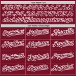 Jersey Authentic Custom Weiß Crimson Raglan Baseball Ärmel Jersey Authentic Custom Weiß Crimson Raglan Baseball Ärmel