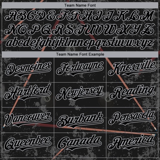 Design Authentische Billard Baseball Grau Jersey 8 Schwarz Snooker Muster Benutzerdefinierte Design Authentische Billard Baseball Grau Jersey 8 Schwarz Snooker Muster Benutzerdefinierte